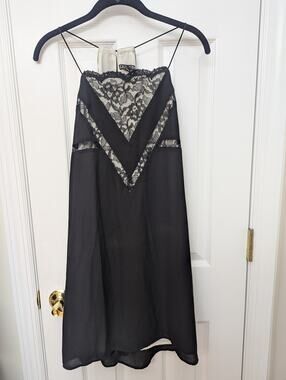 Express Slip Dress Size S Lace Coquette Date Night Anniversary Party LBD Sexy